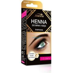 Joanna Henna do brwi i rzęs kremowa nr 1.0 czarna 15 ml