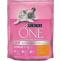 Purina Karma dla kotów junior bogata w kurczaka i pełne ziarna 800g