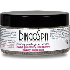 BingoSpa Mocny peeling błotny do twarzy- kwas glikolowy i mlekowy, kwasy owocowe