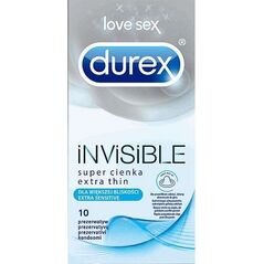 Durex  Invisible Extra Thin super cienkie prezerwatywy 10szt