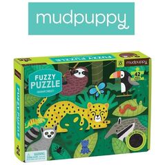 Mudpuppy Puzzle sensoryczne z miękkimi aplikacjami Tropikalny las