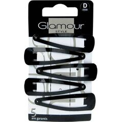 Glamour GLAMOUR_Spinki do włosów czarne 5szt