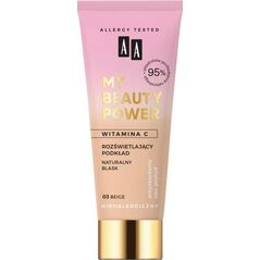 AA AA My Beauty Power rozświetlający podkład 03 Beige 30ml