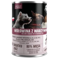 Pet Republic PIES puszka WOŁOWINA WARZYWA sos /6 400g