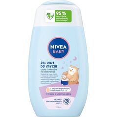 Nivea Nivea Baby żel 2w1 do mycia ciała i włosów na dobranoc 200ml