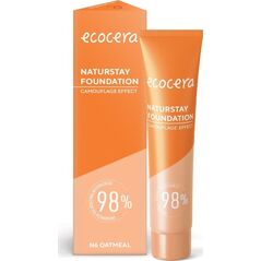 Ecocera  ECOCERA Naturstay Foundation Naturalny Podkład - efekt kamuflażu N6 Oatmeal 30ml