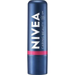 Nivea NIVEA Pomadka pielęgnująca do ust Caring Beauty 3w1 Pink 4.8 g