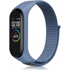 Beline Beline pasek Mi Band 7/6/5/4/3 NylonLoop niebieski/blue