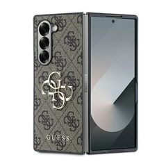 Guess case for Samsung Galaxy Z Fold6 GUE003740 brown 4G Metal Logo 3666339313159