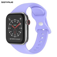 Λουράκι Σιλικόνης Butterfly Band Sonique για Apple Watch (38/40/41MM) Λιλά 5201101868413