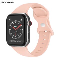 Λουράκι Σιλικόνης Butterfly Band Sonique για Apple Watch (38/40/41MM) Ροζ 5201101868468