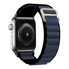 Λουράκι Nylon Alpine Loop Band Sonique για Apple Watch (42/44/45/49MM) Μαύρο / Σκούρο Μπλε 5201101925116