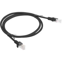 Lanberg Patchcord, Cat6, nieekranowany, 1m, czarny (PCU6-10CC-0100-BK)