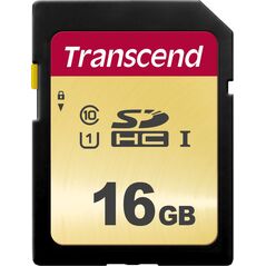 Karta Transcend 500S SDHC 16 GB Class 10 UHS-I/U1 V30 (TS16GSDC500S)