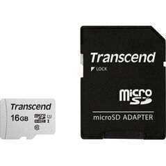 Karta Transcend 300S MicroSDHC 16 GB Class 10 UHS-I/U3  (TS16GUSD300S-A)