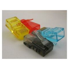 NetRack wtyk RJ45 8p8c UTP drut, kat. 5e (100 szt), MIX (105-51MIX)