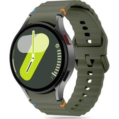 Tech-Protect TECH-PROTECT SILICONE SPORT SAMSUNG GALAXY WATCH 4 / 5 / 5 PRO / 6 / 7 / FE ARMY GREEN