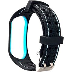 Beline Beline pasek Mi Band 6/5 Sport czarno-niebieski black/blue