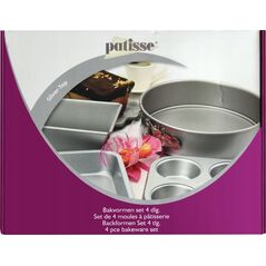 Patisse Patisse - Zestaw 4 form do pieczenia SILVER-TOP