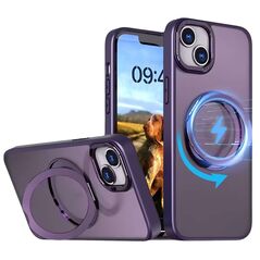 Mag Ring Rotating case for iPhone 16 6,1&quot; purple 5907457789678