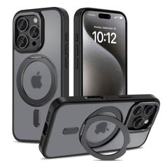 Case IPHONE 16 PRO Tech-Protect MagRing MagSafe Matte black 5906302311569