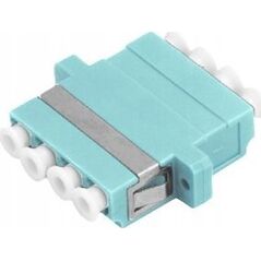 Adapter AV Alantec Adapter światłowodowy multimodowy OM3 LC quad ALANTEC