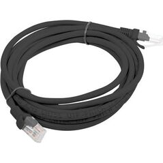 Lanberg Patchcord, Cat6, nieekranowany, 3m, czarny (PCU6-10CC-0300-BK)