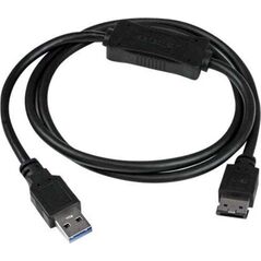 USB cable StarTech USB-A - eSATA 1 m Black (USB3S2ESA3)