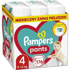 Nappy Pampers Pants 4, 9-15 kg, 176 pcs.