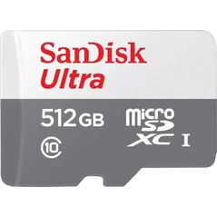 Tab SanDisk Ultra MicroSDXC 512 GB Class 10 UHS-I (SDSQUNR-512G-GN3MN)