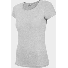 4f Γυναικείο T-shirt H4Z22-TSD350 Cool ανοιχτό γκρι μελανζέ r.S 10994256