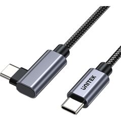 USB cable Unitek USB-C - USB-C 0.5 m Black and silver (C14123BK-0.5M)