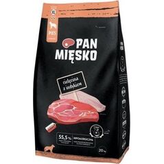 Pan Mięsko Pan Mięsko Karma sucha dla psa - cielęcina i indyk chrupki XL 20kg