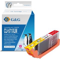 Tusz G&G kompatybilny z CLI571M XL, NP-C-0CL571XLM, magenta, 10,8ml