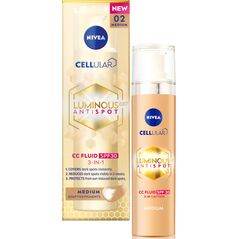 Osram NIVEA LUMINOUS PRZECIW PRZEBARWIENIOM KREM CC SPF 30, ODCIEŃ 02/MEDIUM,40ml