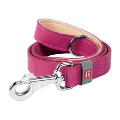 Waudog Natural leather dog leash WAUDOG W. 20mm, lgth. 122cm pink 071040  08147 έως και 12 άτοκες δόσεις 4823089313801