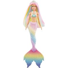 Lalka Barbie Mattel Dreamtopia - Syrenka Tęczowa Przemiana (GTF89)