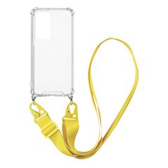 Θήκη Σιλικόνης με Strap Sonique Armor Clear Xiaomi Xiaomi 12 Pro 5G Κίτρινο 5201101821425