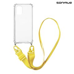 Θήκη Σιλικόνης με Strap Sonique Armor Clear Realme C33 Κίτρινο 5201101934439