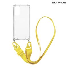 Θήκη Σιλικόνης με Strap Sonique Armor Clear Xiaomi Xiaomi 12 Lite Κίτρινο 5201101936433