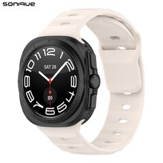 Λουράκι Σιλικόνης ColorWave Sonique για Samsung Galaxy Watch 7 Ultra (47mm) Μπεζ Ανοιχτό 5210312044967