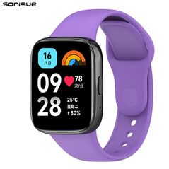 Λουράκι Σιλικόνης Sonique Color για Xiaomi Redmi Watch 3 Active Λιλά 5210312048637