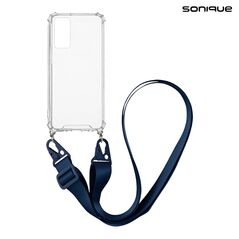 Θήκη Σιλικόνης με Strap Sonique Armor Clear Samsung Galaxy M14 5G Μπλε Σκούρο 5201101920098