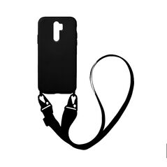 Θήκη Σιλικόνης με Strap CarryHang Sonique Xiaomi Redmi Note 8 Pro Μαύρο 5201101705206