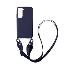 Θήκη Σιλικόνης με Strap CarryHang Sonique Samsung Galaxy S21 Μπλε Σκούρο 5201101724016