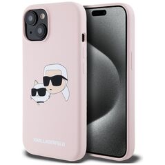 Karl Lagerfeld Case for iPhone 15 / iPhone 14 / iPhone 13 - Karl Lagerfeld Silicone MagSafe (KLHMP15SSKKCHCHPPLP) - Pink Karl&Choupette 3666339256845 έως 12 άτοκες Δόσεις