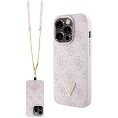 Guess Pouch for iPhone 15 Pro Max - Guess Crossbody 4G Metal Logo (GUHCP15XP4TDSCPP) - Pink 3666339147259 έως 12 άτοκες Δόσεις