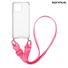 Θήκη Σιλικόνης με Strap Sonique Armor Clear Xiaomi Redmi Note 13 4G Φουξ 5201101996581