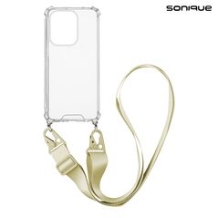 Θήκη Σιλικόνης με Strap Sonique Armor Clear Xiaomi Redmi Note 13 Pro 4G / Poco M6 Pro 4G Μπεζ 5210312015523