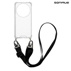 Θήκη Σιλικόνης με Strap Sonique Armor Clear Xiaomi Redmi A3 / Redmi A3x Μαύρο 5210312040112